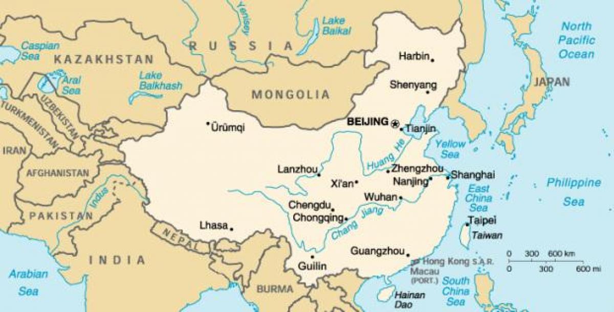 قدیم چین کا نقشہ
