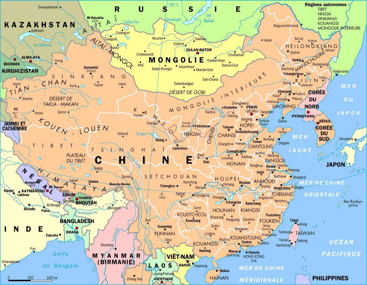چین کے نقشہ کو ایچ ڈی