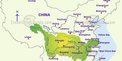 چین کا نقشہ < ؛ ؛ > yangtze دریا کے