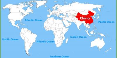 چین پر ایک دنیا کے نقشے